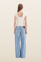 Lucia Straight Jean — model back
