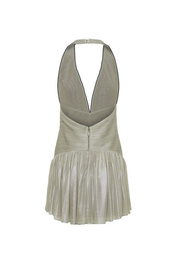 Lucille Halter Pleated Mini Dress — packshot