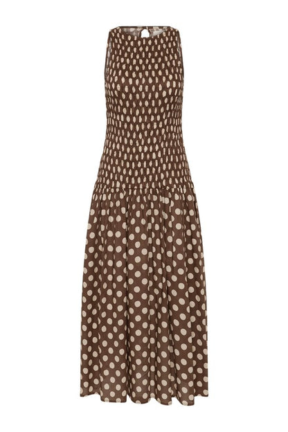 Luisa Midi Dress Cioccolato Dot — packshot