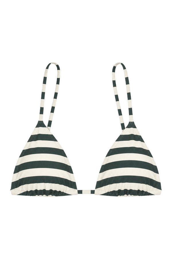 Lulu Bikini Top - Forest Stripe (Embodee™) — packshot