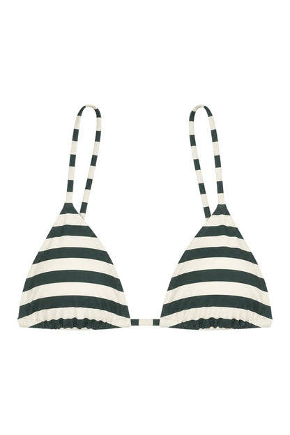 Lulu Bikini Top - Forest Stripe (Embodee™) — packshot