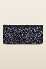 Luna In Gunmetal Studs — model back