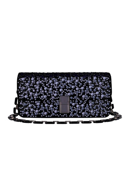 Luna In Gunmetal Studs — packshot
