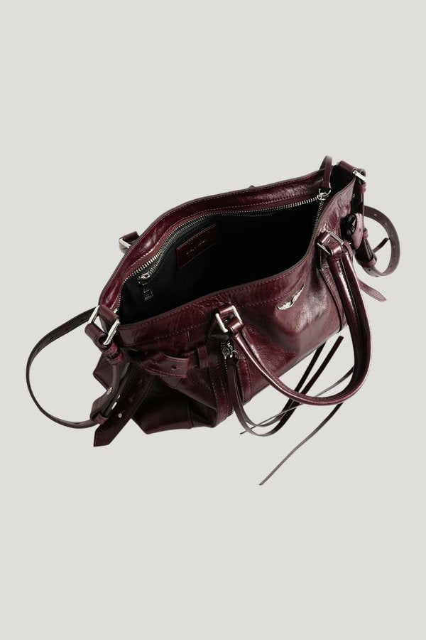 Madison Small Vintage Patent Bag - One size — model side