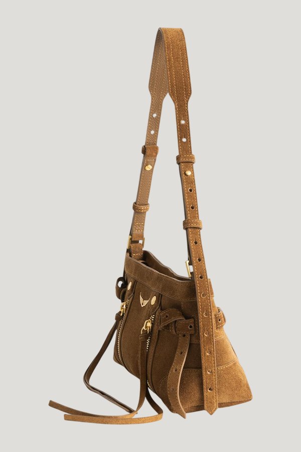 Madison Mini Suede Bag - One size — carry 3