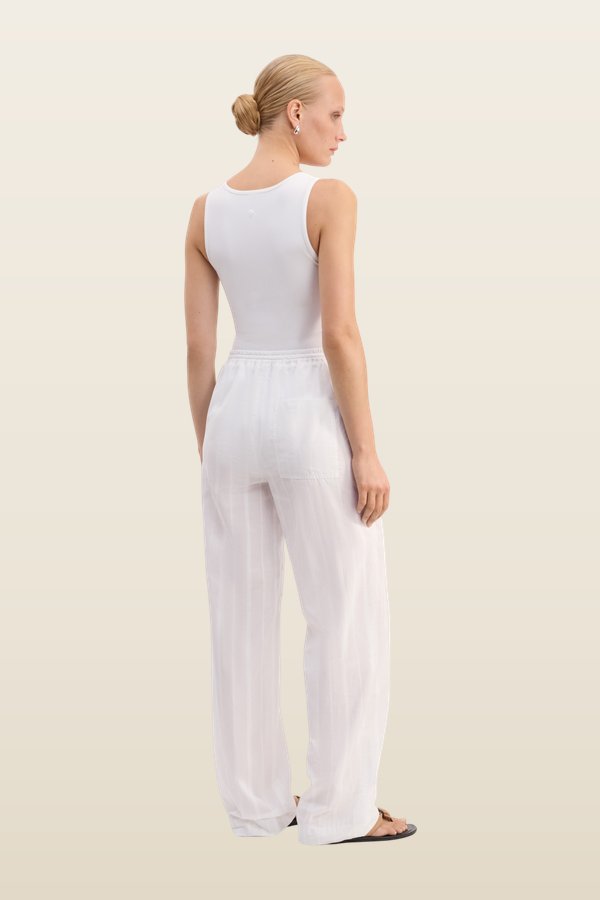 MACAO Straight-leg trousers — model back
