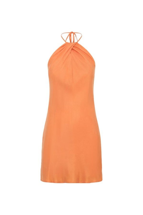 Maggie Cupro Halter Mini Dress — packshot