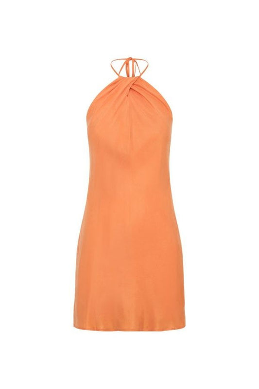 Maggie Cupro Halter Mini Dress — packshot