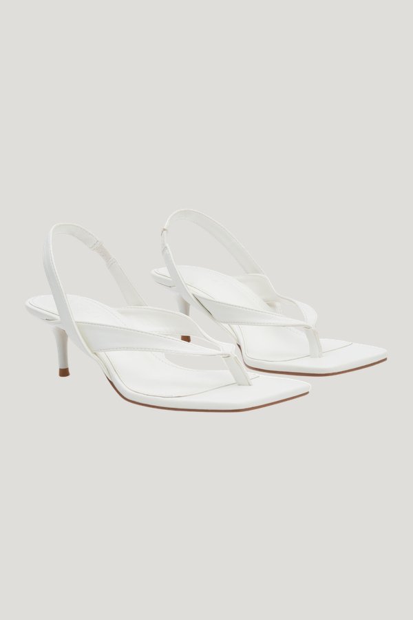 Mai Sling Back Thong Heel — model front