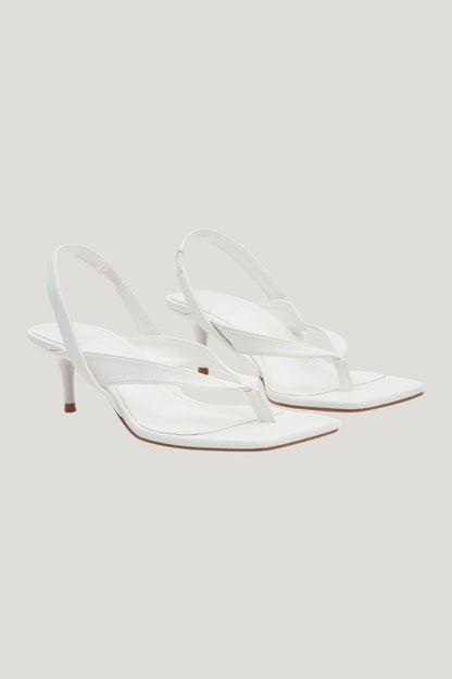Mai Sling Back Thong Heel — model front