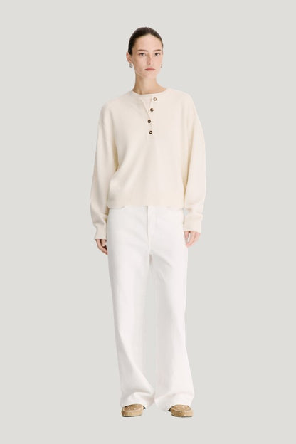 MALO Oversized henley sweater — carry 2