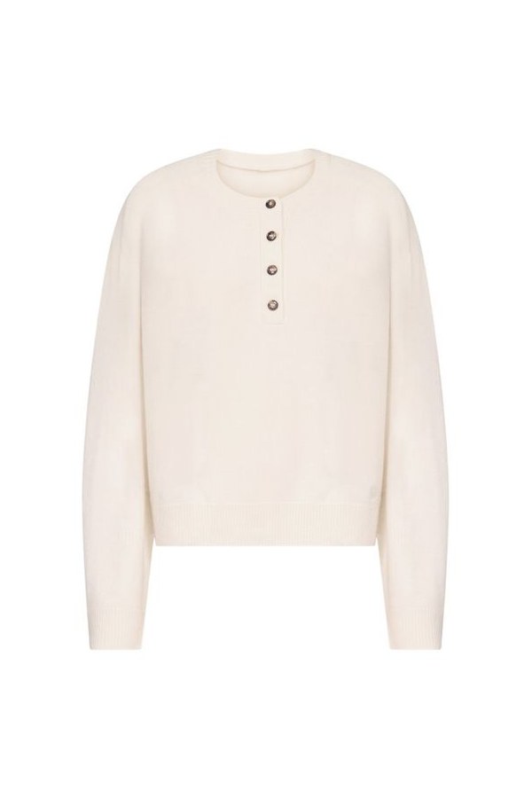 MALO Oversized henley sweater — packshot