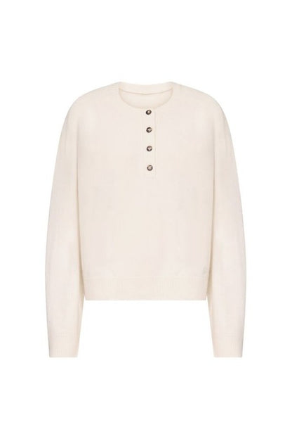 MALO Oversized henley sweater — packshot