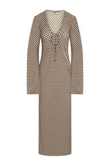 Marabella Kaftan - Husk Geo Tissue Jersey — packshot