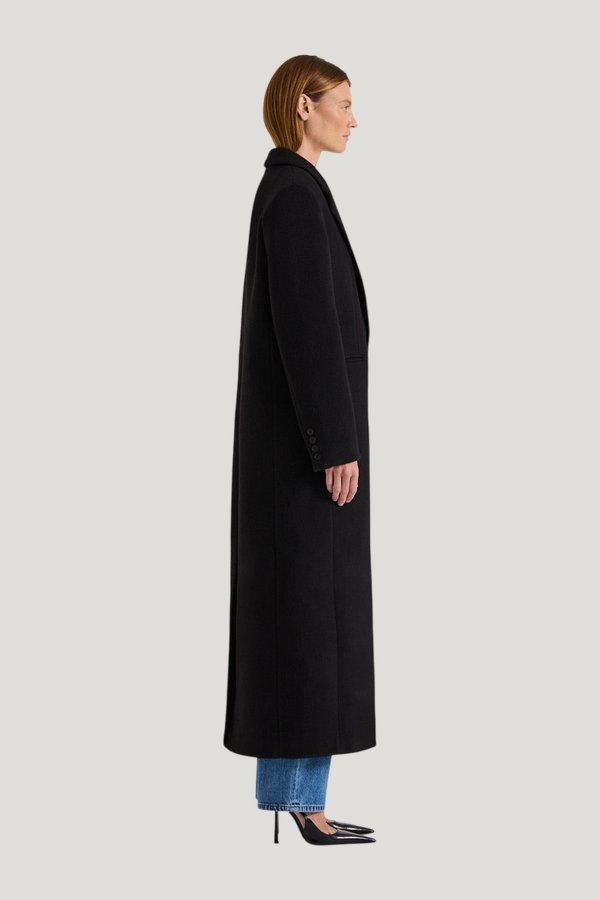 Marcella Coat — model side