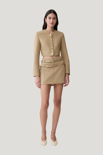 Marielle Button Up Cropped Jacket — carry 2