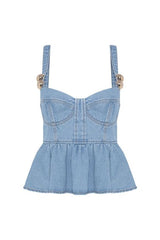 Marina Denim Top — packshot