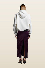 Maxi Maxi skirt in Plum Patent — model back