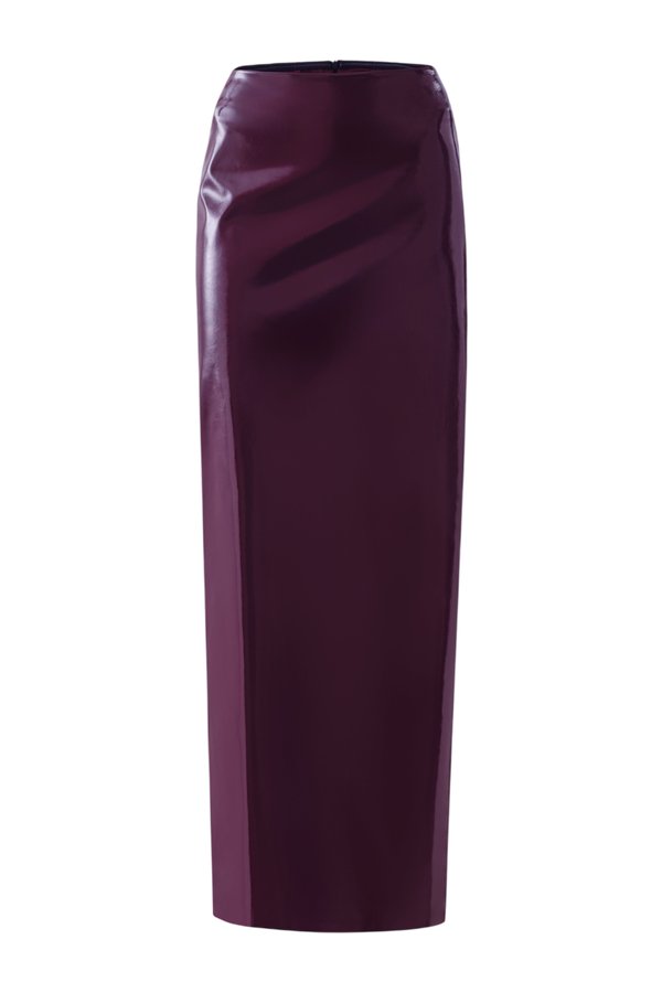 Maxi Maxi skirt in Plum Patent — packshot