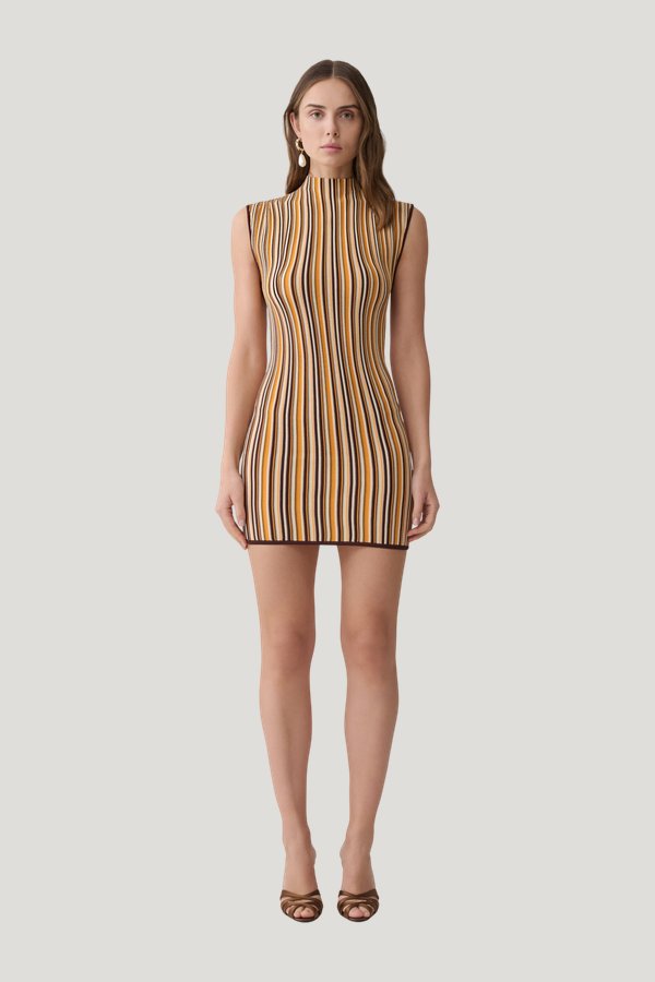 Meggie Striped Sleeveless Mini Dress — carry 2