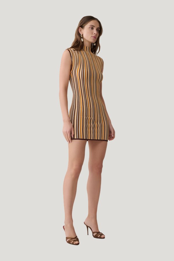 Meggie Striped Sleeveless Mini Dress — carry 3