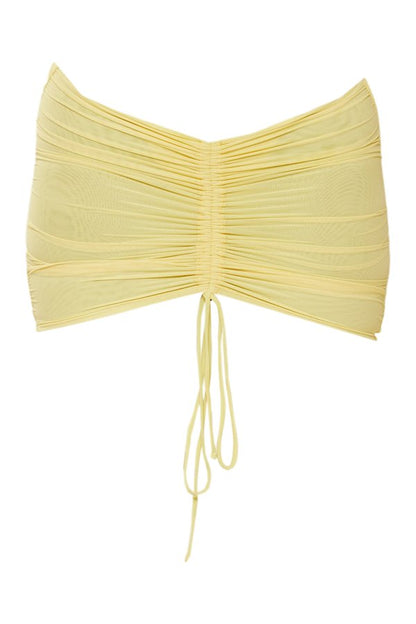 Mesh Ruched Coverup Skirt — packshot
