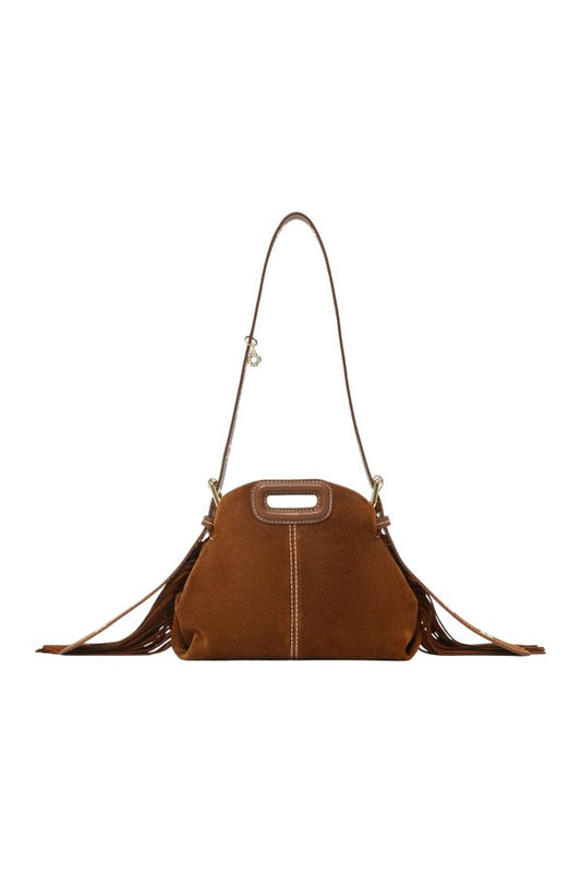 Topstitched suede Miss M Mini bag — packshot