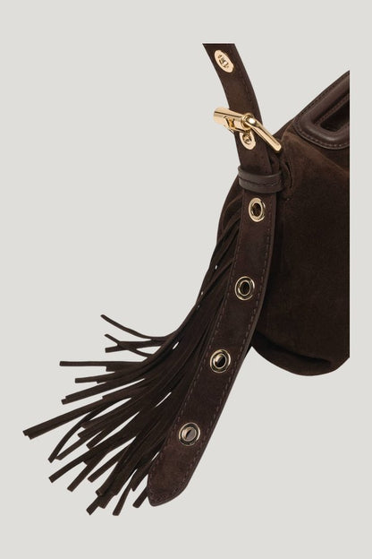 Suede leather mini Miss M bag — extra