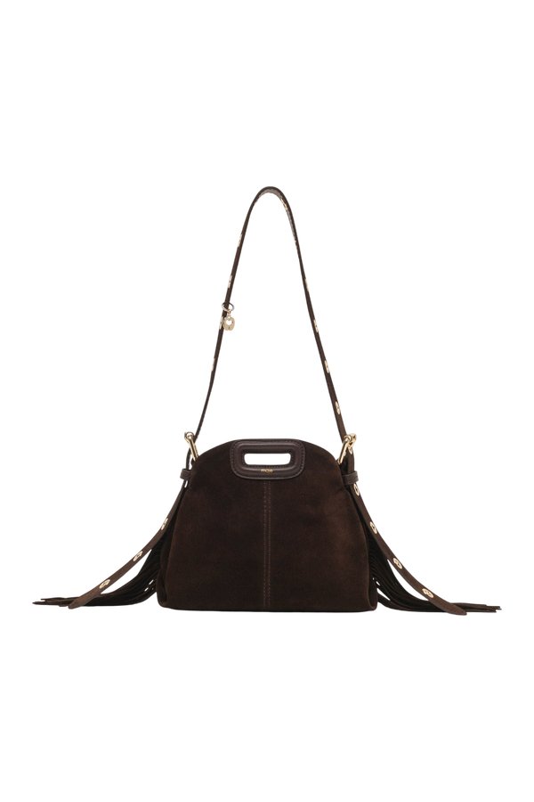 Suede leather mini Miss M bag — packshot