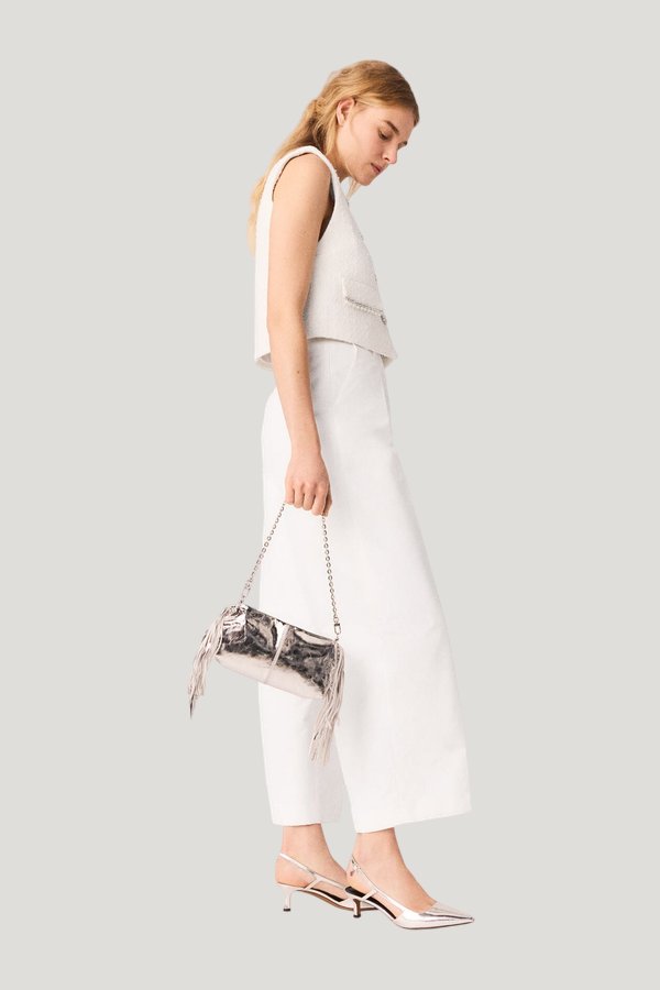 Balloon suit trousers — model side