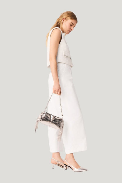 Balloon suit trousers — model side