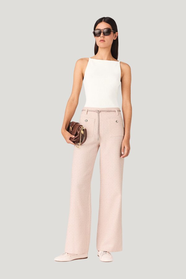 Tweed trousers — model front