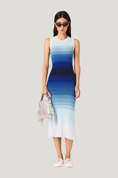 Ombré knit maxi dress — model front