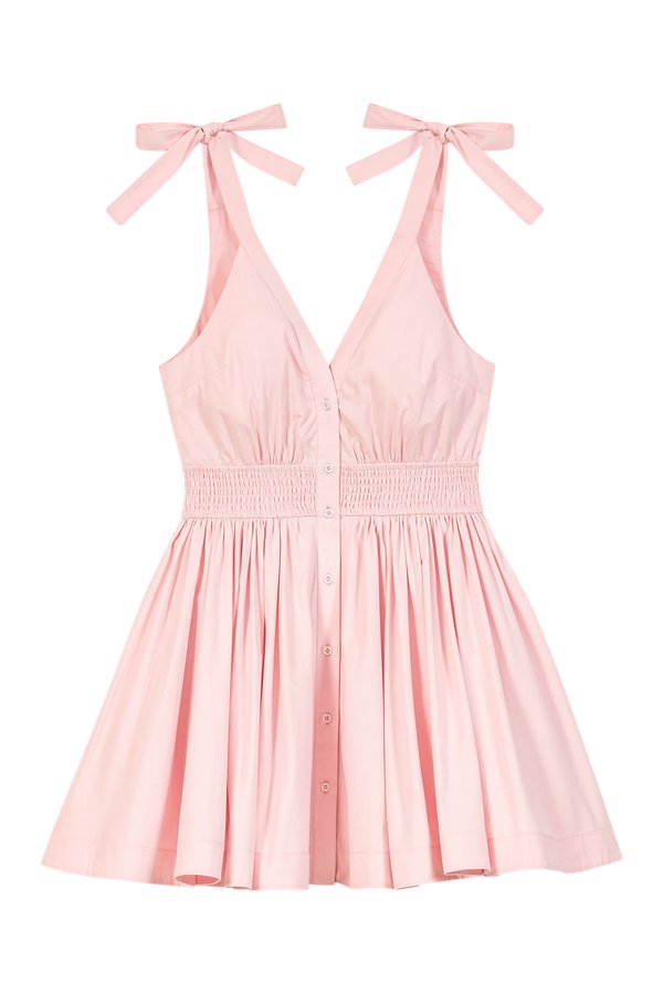 Short flared cotton dress — packshot