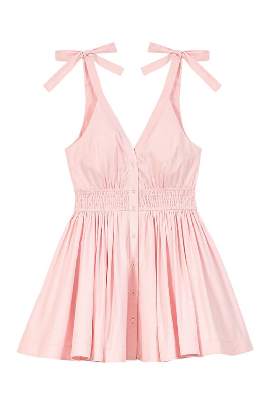 Short flared cotton dress — packshot