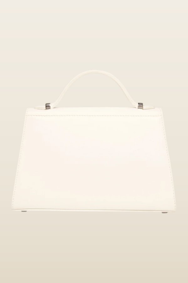 Micro Stella In Cream Leather — model back