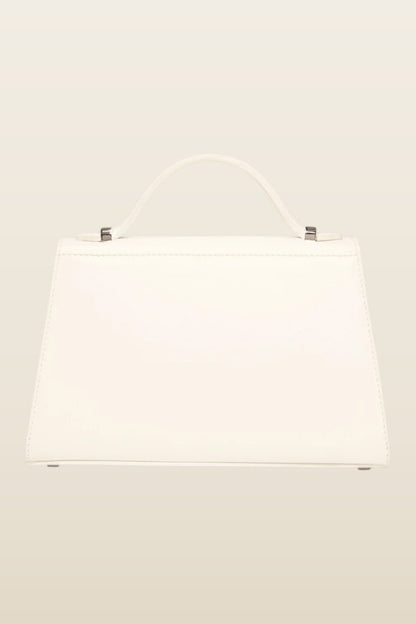 Micro Stella In Cream Leather — model back