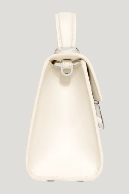 Micro Stella In Cream Leather — model side