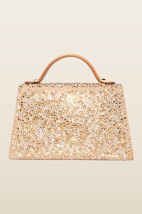 Micro Stella In Gold Crystal — model back