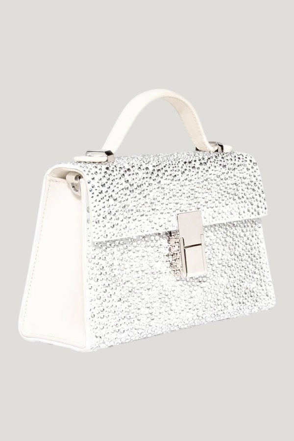 Micro Stella In Silver Crystal — model front