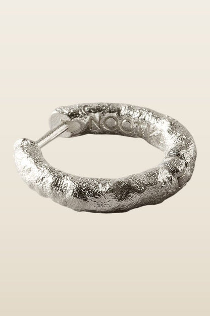 Mid Hoop Silver — model back