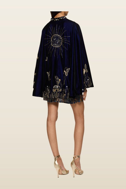 The Midnight Cape — model back