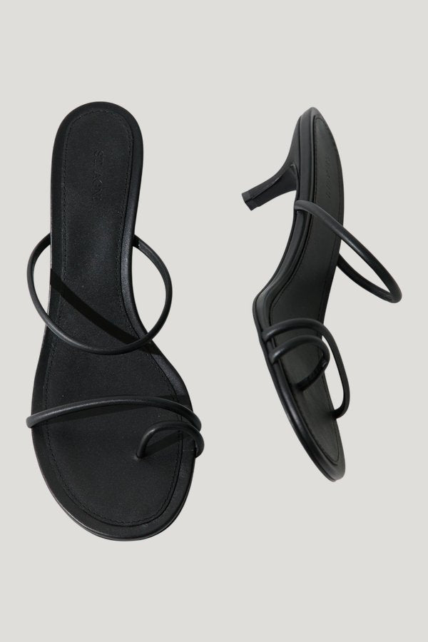 Minimal Strap Heel — model front