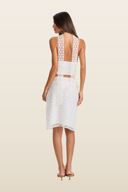 Minnie Midi Skirt — model back