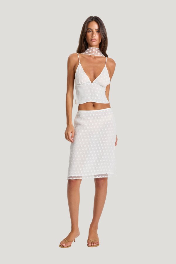 Minnie Midi Skirt — model front