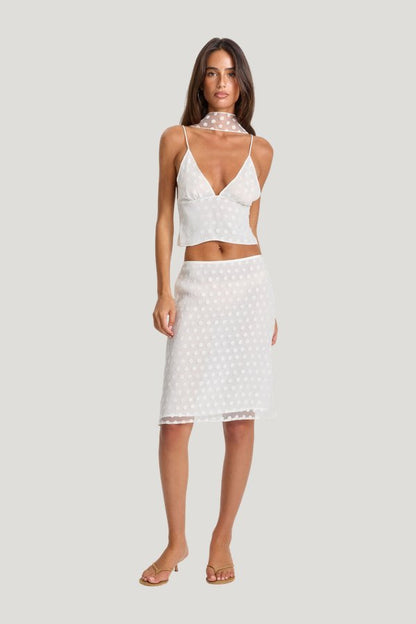Minnie Midi Skirt — model front