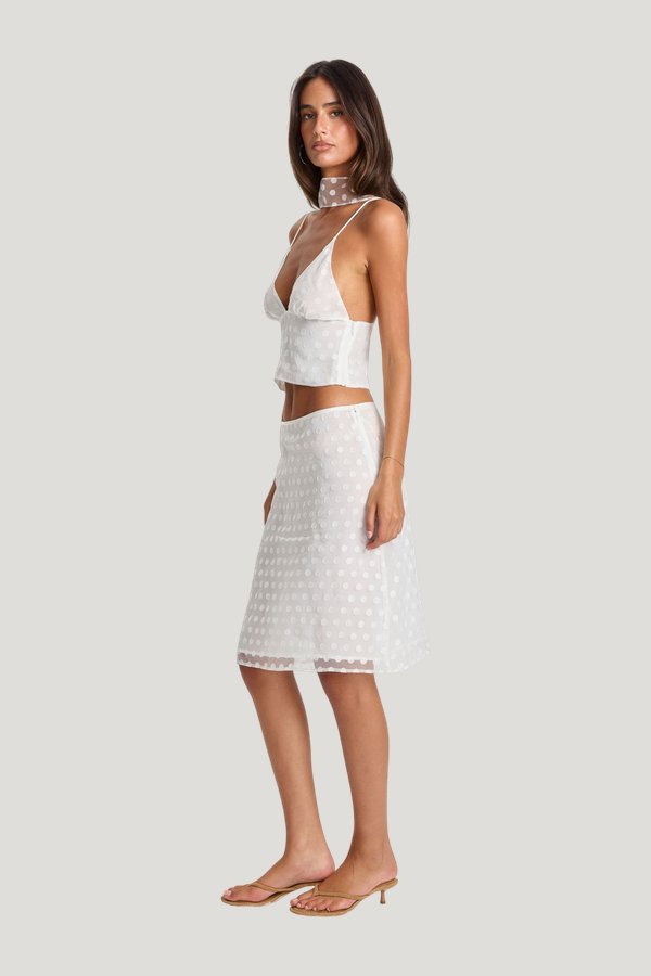 Minnie Midi Skirt — model side