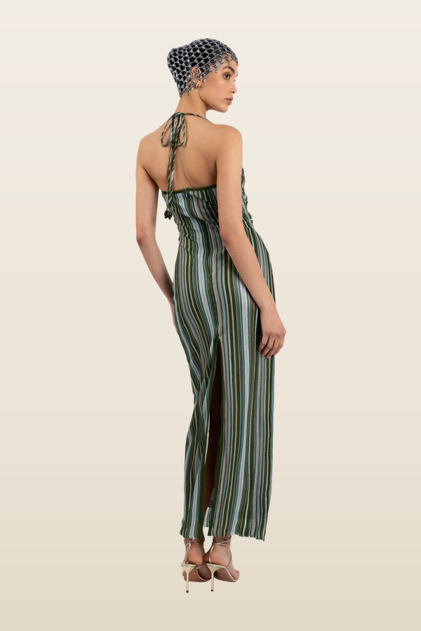 Mira Dress - Sea Meadow — model back