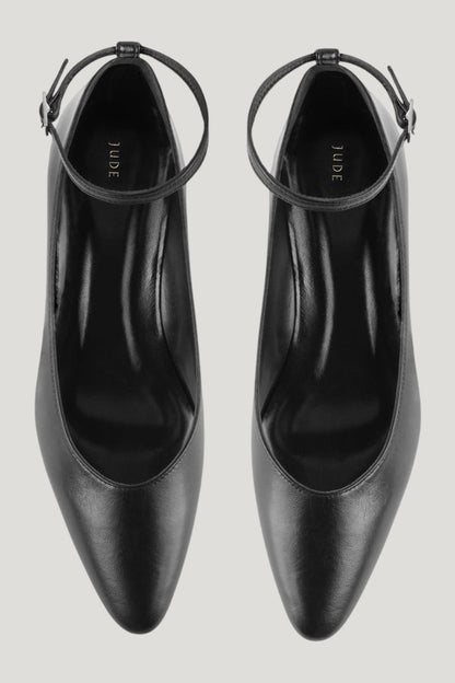 Mode Ballerina in Black Leather — extra