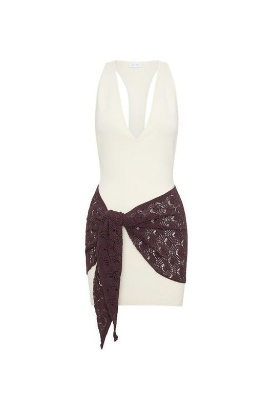 Mollie Mini Dress With Crochet Overlay — packshot